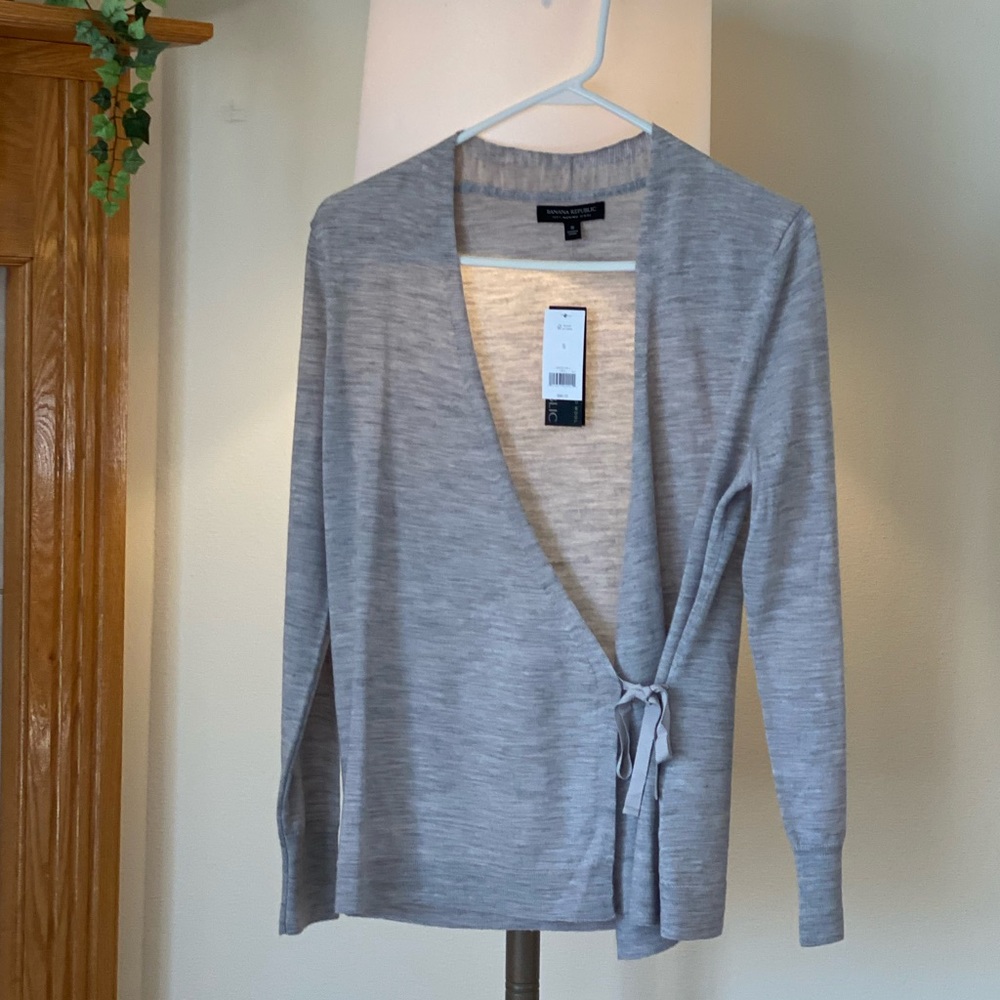 Banana Republic Merino Wool wrap sweater